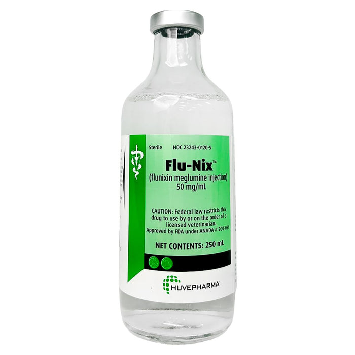 Flunixin Meglumine Injectable Solution for Horses & Cattle, 50 mg/mL