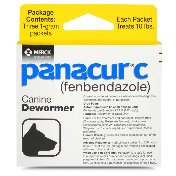 Panacur C Canine Dewormer (Fenbendazole Granules)