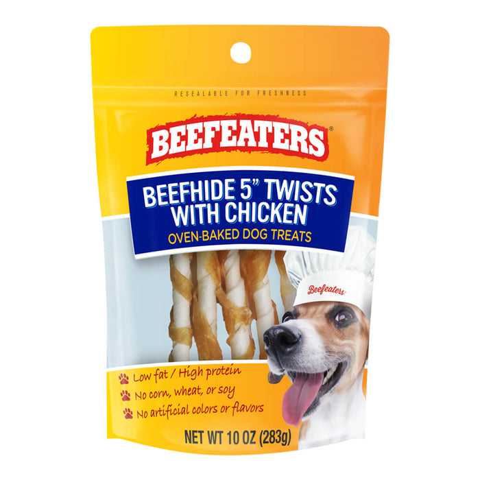 Beefeaters Beefhide 5" Twists with Chicken