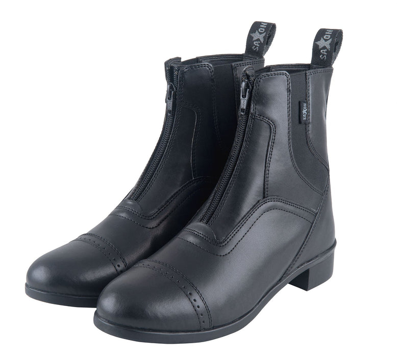 Saxon Syntovia Zip Paddock Boots, Childrens - Youth 5  