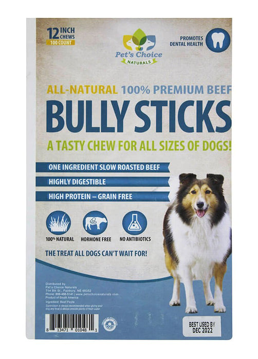 12' Premium Bully Sticks - Jeffers - Dog Supplies > Dog Treats > Bully Sticks