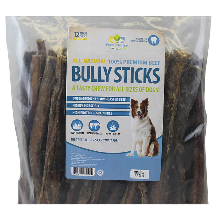 12' Premium Bully Sticks - Jeffers - Dog Supplies > Dog Treats > Bully Sticks