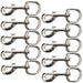 Round Eye Nickel-Plated Bolt Snap, 1' x 3 7/8', 10 pk - 