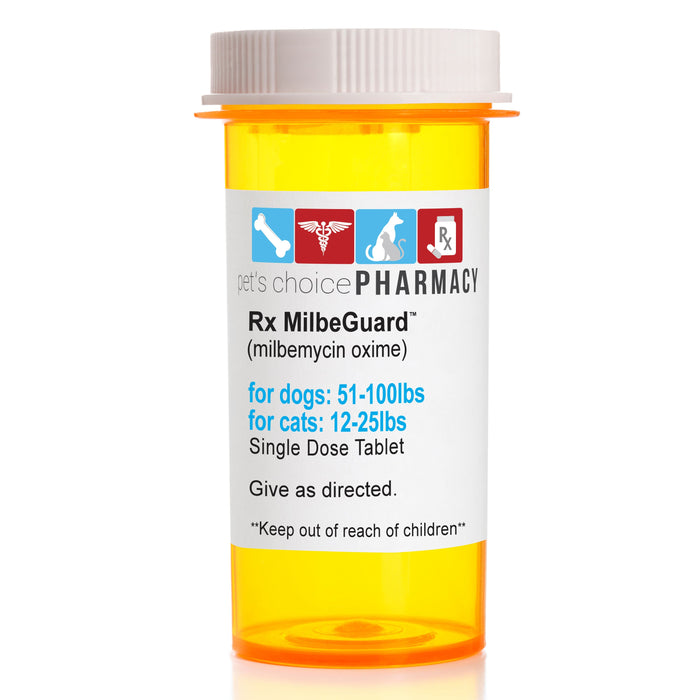 Rx MilbeGuard (milbemycin oxime) Broad Spectrum Parasiticide for Dogs & Cats