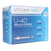 UltiCare U-40 Insulin Syringes, ½cc, 29ga x ½', Box of 100 ct - 1/2 cc