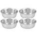 ss-hvy-wgt-bowl-1-2-pint-78010 - 30 oz Heavyweight Stainless Steel Bowl, 4 Pack