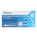 Ulticare U-40 Insulin Syringes, ½cc, 29ga x ½', Box of 100 ct (½ unit markings)  - Clear/Red