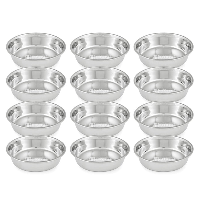 ss-hvy-wgt-bowl-1-2-pint-78010 - 1 Pint Heavyweight Stainless Steel Bowl, 12 Pack