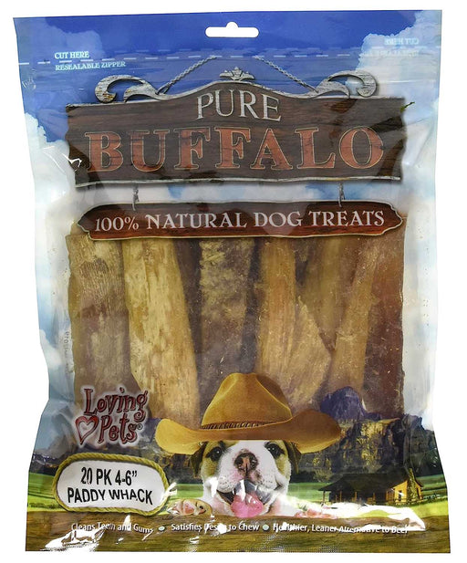 20 PK 6' Pure Buffalo Backstrap Tendon (10%) - Jeffers - Dog Supplies > Dog Treats