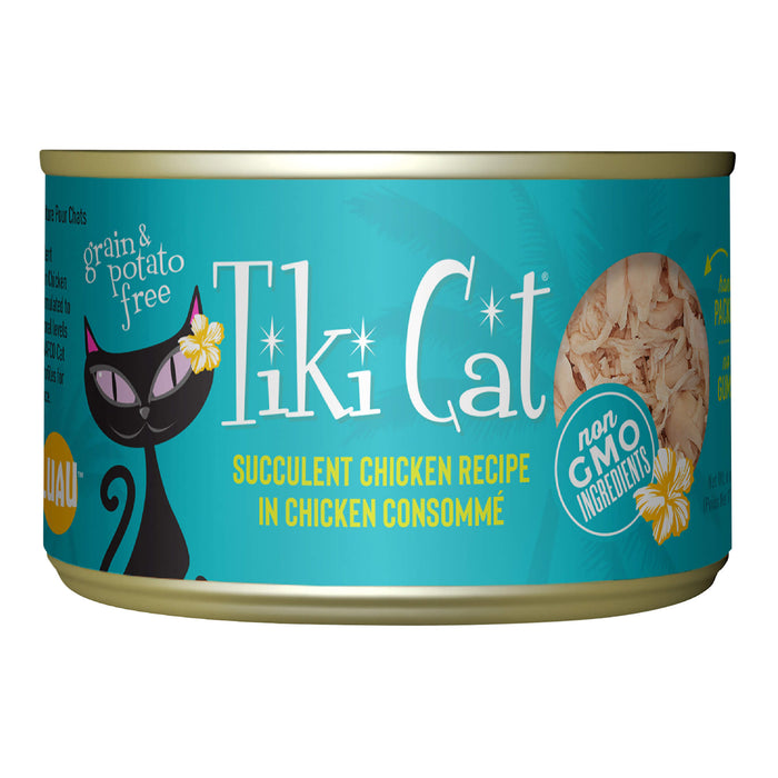 Tiki Cat Luau Wet Cat Food, Succulent Chicken Size 6oz