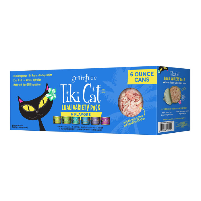 Tiki Cat Luau Wet Cat Food, Variety Pack Size 6oz