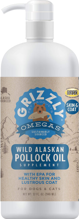 Grizzly Pollock Oil Dog Food Supplement