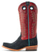 Ariat Women's Futurity Boon Western Boot - Black Roughout/Red 7.5 