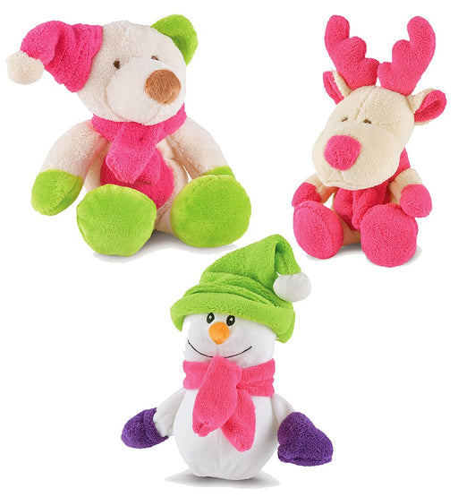 3 - Pack Plush Bright Winter Dog Toys - Jeffers - Dog Supplies > Dog Toys