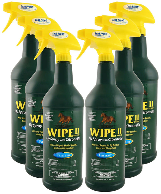 32 oz Wipe II Citronella RTU, 6 pack - Jeffers - Animal Health & Wellness > Fly & Insect Control