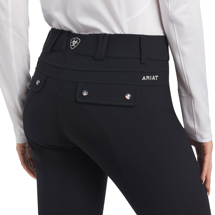 Ariat Tri Factor EQ Grip Knee Patch Breech - Black 24R 