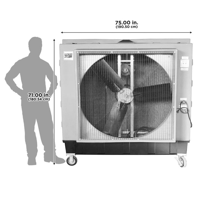 48' 2 - Speed Evaporative Cooler for 3,600 Sq. Ft. - Jeffers - Farm & Ranch Supplies > Stable Supplies