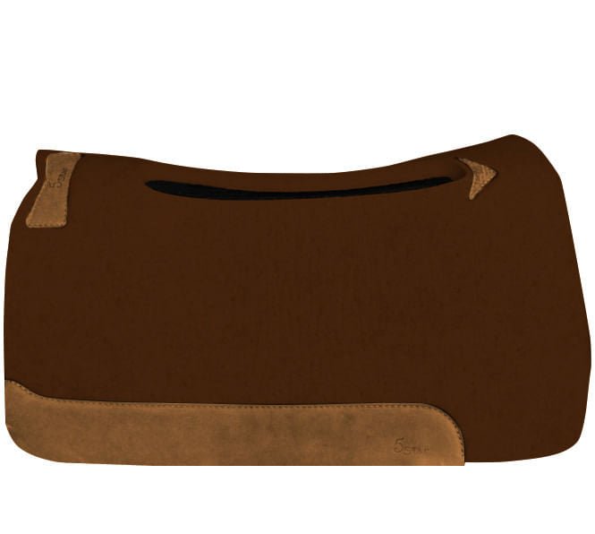 5 Star Rancher Self Contouring Saddle Pad, 1' - Jeffers - Horse Supplies > Horse Tack > Saddle Pads & Blankets