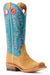 Ariat Women's Futurity Boon Western Boot - Buckskin Roughout/Turquoise 6 