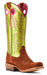 Ariat Women's Futurity Boon Western Boot - Cognac Brown Roughout /Lime 6.5 