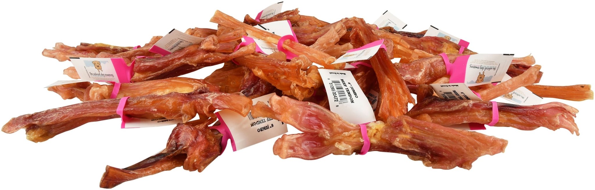 6' Jumbo Beef Tendons - Jeffers - Dog Supplies > Dog Treats > Chews