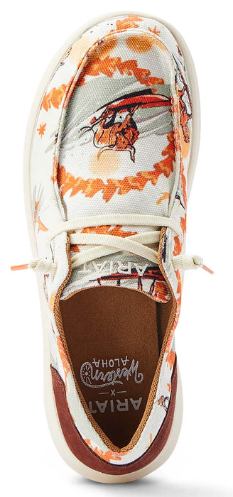 Ariat Women's Hilo Western Aloha Shoes - Surfing Longhorn Print 8 