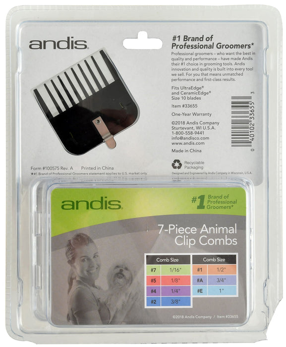 7 - Piece Animal Clip Comb Set - Jeffers - Animal & Pet Supplies > Pet Grooming