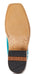 Ariat Women's Futurity Boon Western Boot - Turquoise Roughout/Gold 8 