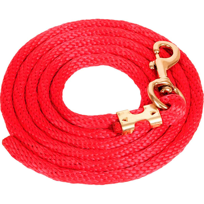 9'L Solid Color Poly Lead Rope (with Bolt Snap) from Mustang Mfg. - Jeffers - Horse Supplies > Horse Tack > Horse Halters