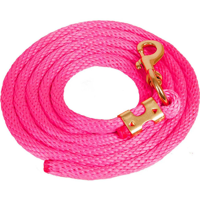 9'L Solid Color Poly Lead Rope (with Bolt Snap) from Mustang Mfg. - Jeffers - Horse Supplies > Horse Tack > Horse Halters