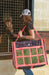 Classic Equine Top Load Hay Bags, Patterns - Chocolate/Black  