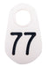 Bock's Nylon Numbered Identification Tags 1-100, White - 77  