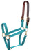 Economy Nylon Safety Horse Halter - Turquoise Cob 