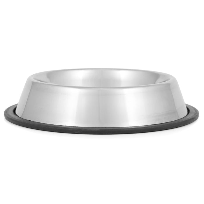 Jeffers No-Skid/No-Tip Stainless Steel Pet Bowls