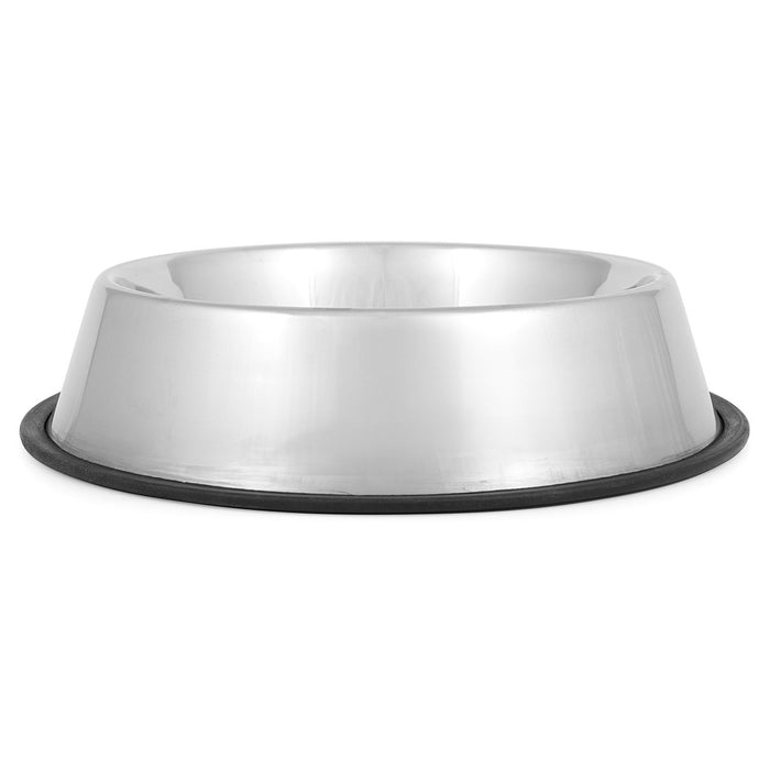 Jeffers No-Skid/No-Tip Stainless Steel Pet Bowls