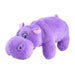 Jeffers Plush Hippo Jr. Dog Toy, Lavender Size 6 in