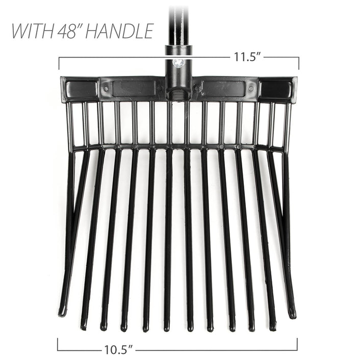 Jeffers Mini-Fork (12 tines) w/ 48" Handle