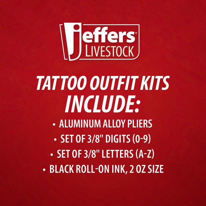 Jeffers Standard Tattoo Outfit with Roll-On Ink