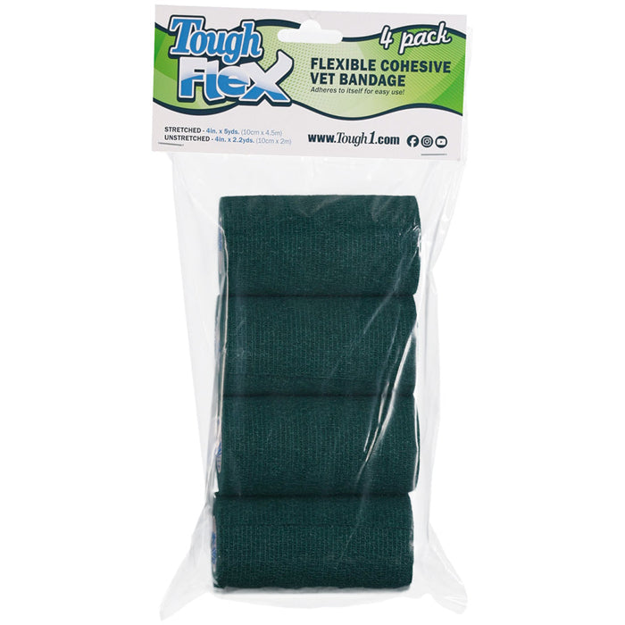 4-Pack Tough Flex Bandages Color Green