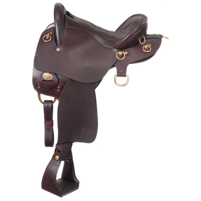 King Series Trekker Tooled Endurance Saddle with Horn