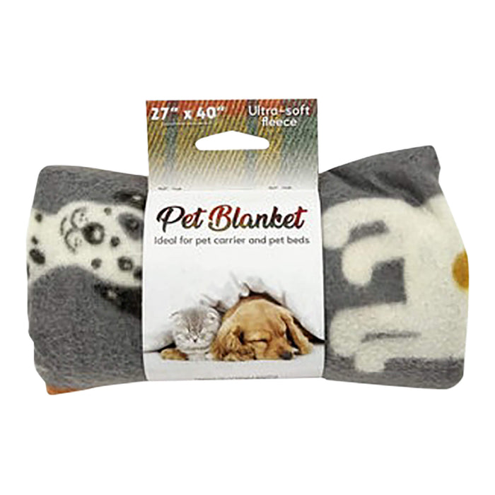 Cozy Pet Blanket, Assorted Patterned, 27" x 40"