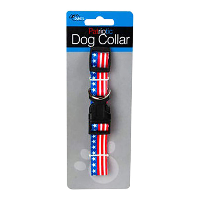 Patriotic Dog Collar, Up to 20"L