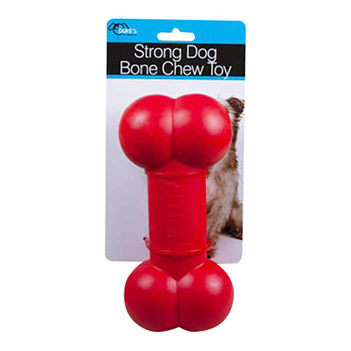 Dog Bone Chew Toy, Red, 8"L