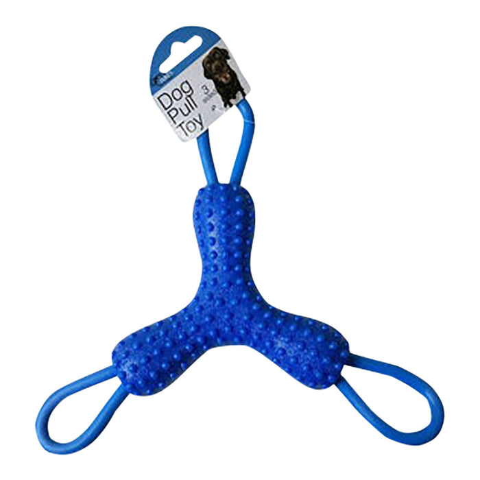 3-Sided Dog Pull Toy Assorted, 10"