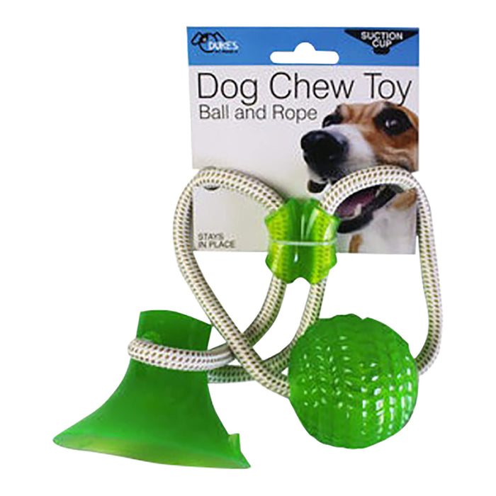 Suction Cup Dog Chew with Ball & Rope