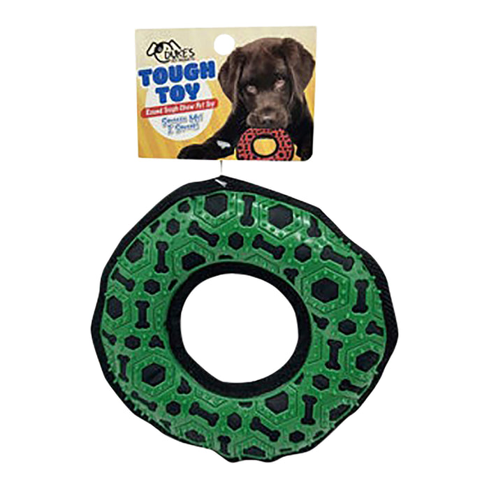 Round Chew Ring Squeaking Fetch Toy, 7.5"