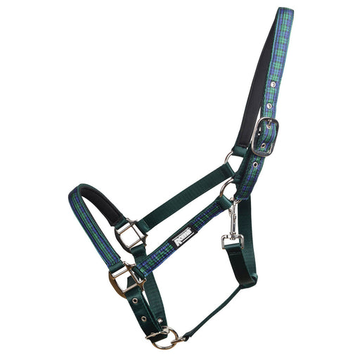 Plaid Breakaway Halter Color Blue/Green