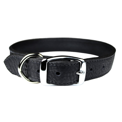 Luxe Leather Dog Collars, 22'-26' - Black 22 in 