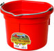 Flat Back Plastic Bucket, 8qt Color Red