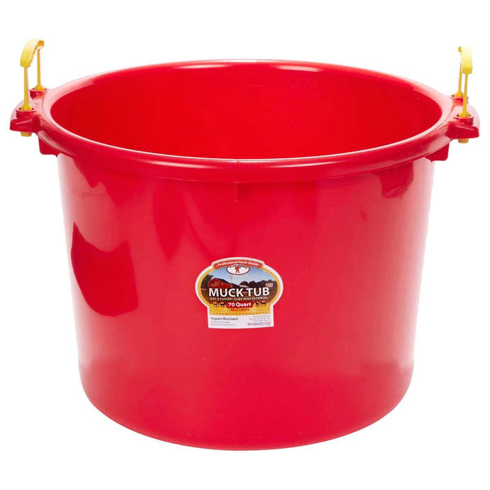 Muck Tub, 70qt Color Red